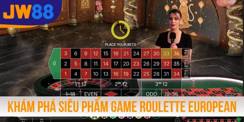 Khám phá siêu phẩm game Roulette European JW88